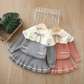 Girls' sweater two-piece set:  autumn/winter new korean style fashionable baby girl knitted long-sleeve pullover and skirt set