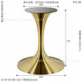 Brushed stainless steel titanium gold round bar 600