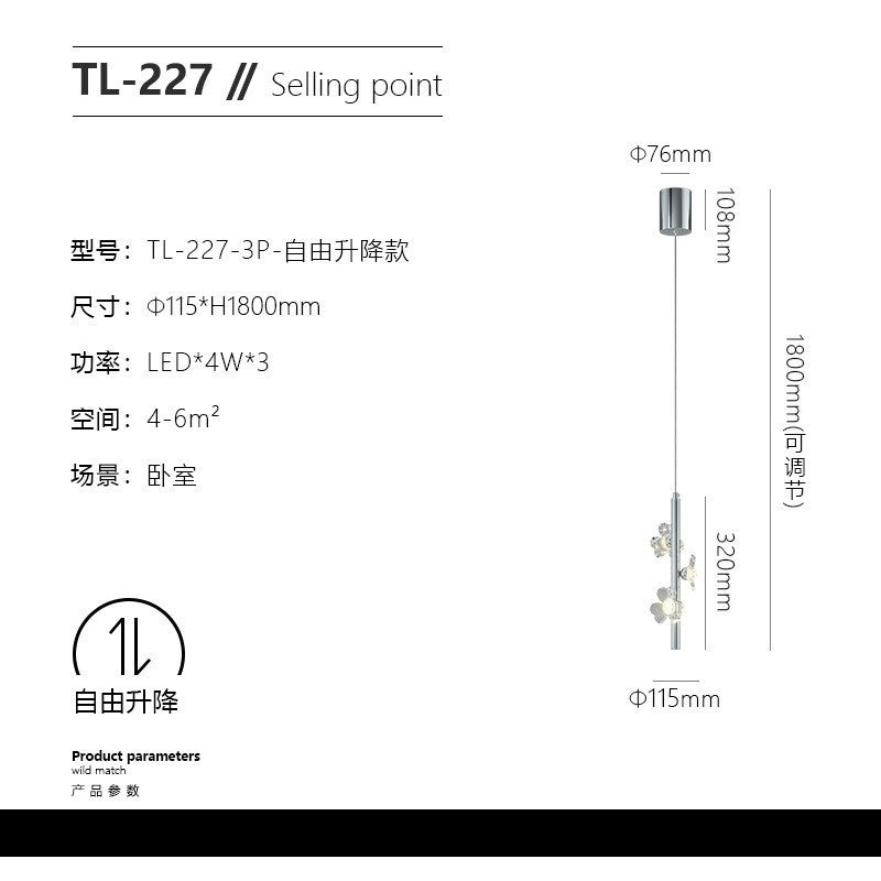 Wall lamp light luxury personality creative bedroom led bedside lamp Nordic simple modern living room TV series background wall lamp