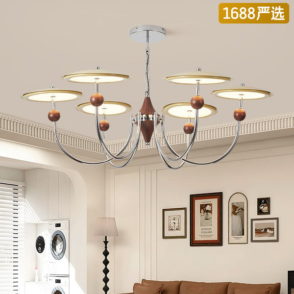 [Strict Selection] French Medieval Chandelier Cream Wind Main Light Advanced Sense Internet celebrity Star Track Lighting Whole House Package Smart