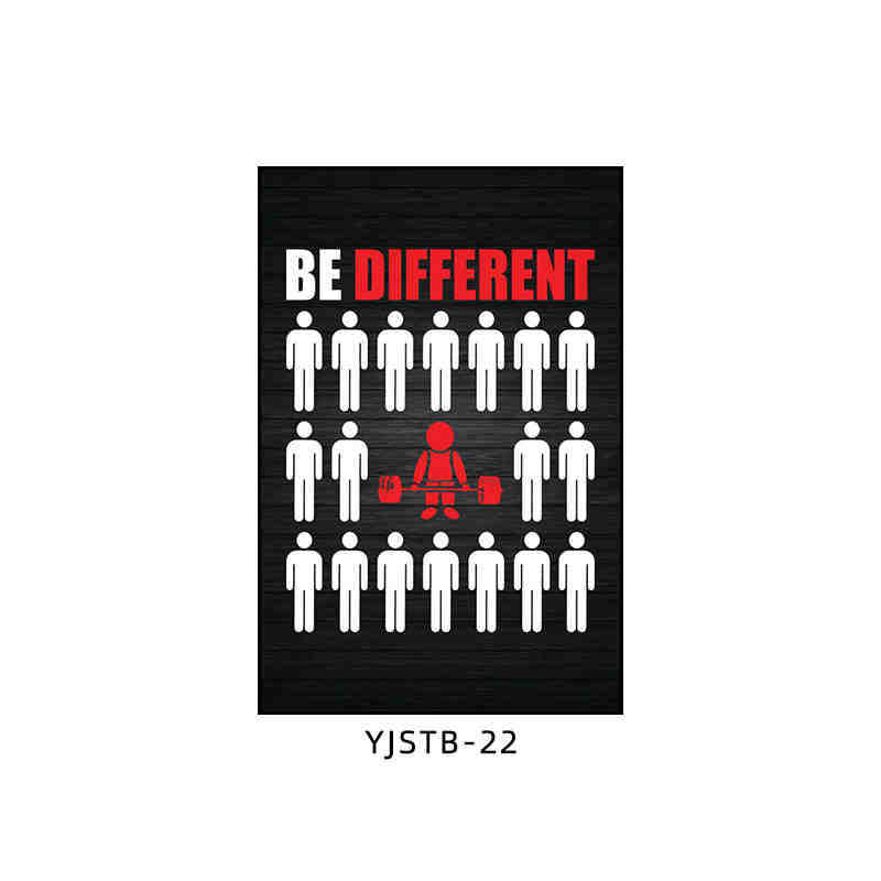 Gym wall decoration painting industrial style black and white sports inspirational poster mural boxing bodybuilding club hanging painting