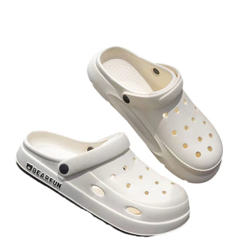 New arrivaleva clogs shoes for women summer couple outwearcute briquettes feel like stepping on shit, non-smelly feet non-slip beach sandals