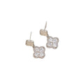 [set] internet celebrity popular four-leaf clover necklace women's earrings high-end accessible luxury fashion earrings clavicle chain jewelry