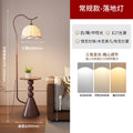 Living room floor lamp, high-end light luxury style shelf next to the sofa, american retro bedroom bedside counter lamp all in one