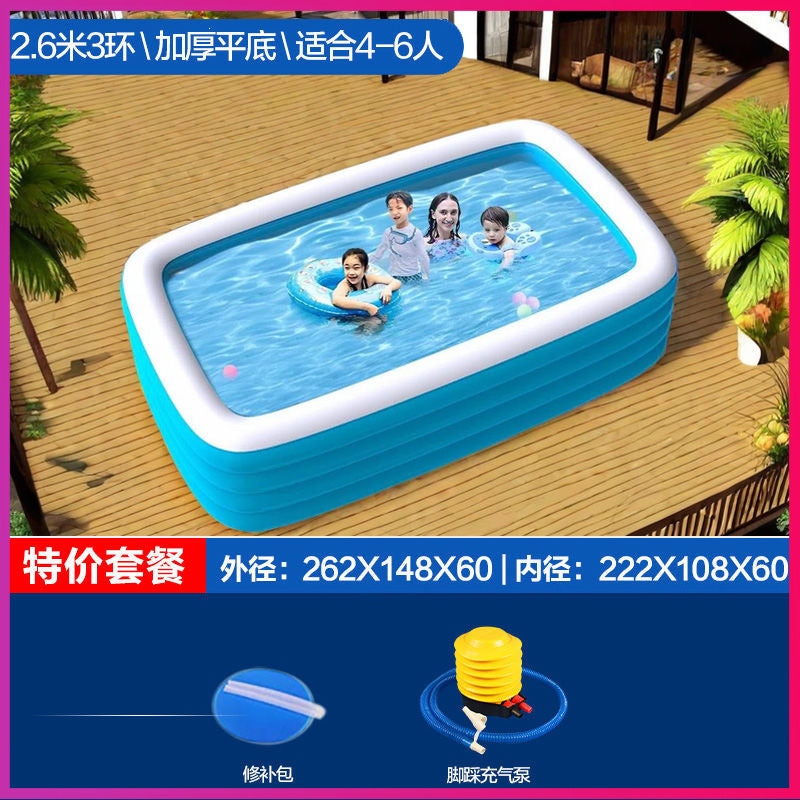 Inflatable swimming pool baby kids indoor swimming pool for home large foldable swimming pool outdoor water pool