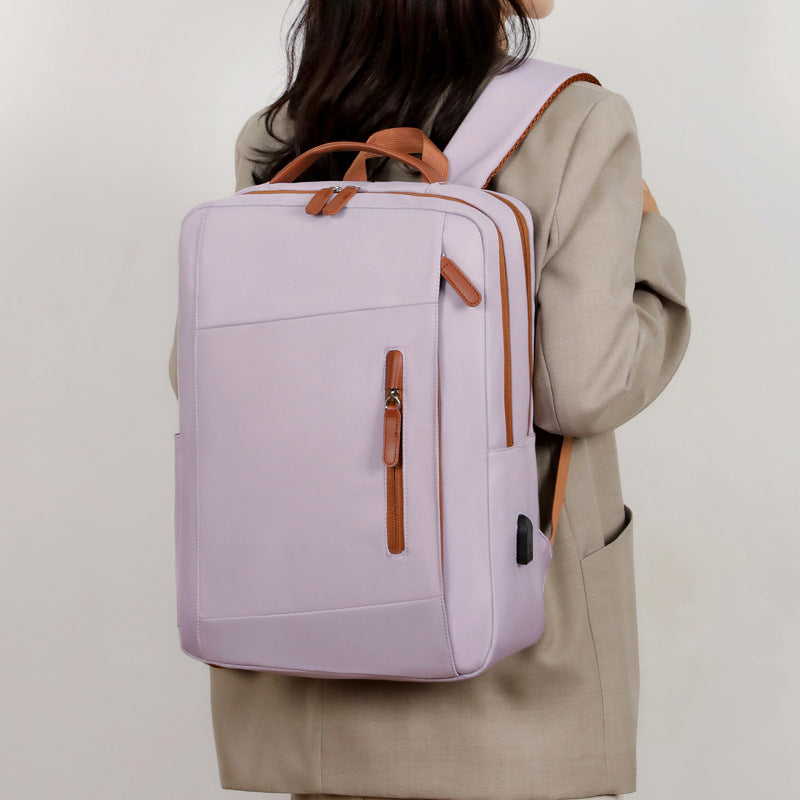 New business commuter backpack large capacity multi-functional computer bag simple leisure travel  backpack