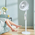 Xia xin 10inch air circulation fan - home stand fan, silent remote control, high airflow, timer, dormitory bedroom electric fan