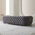 Italian minimalist living room baxter fabric button sofa villa large flat hotel frosted technical cloth sofa custom
