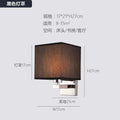 Hotel room aisle wall lamp - modern minimalist background wall bedroom bedside silver wall light - simple luxury style