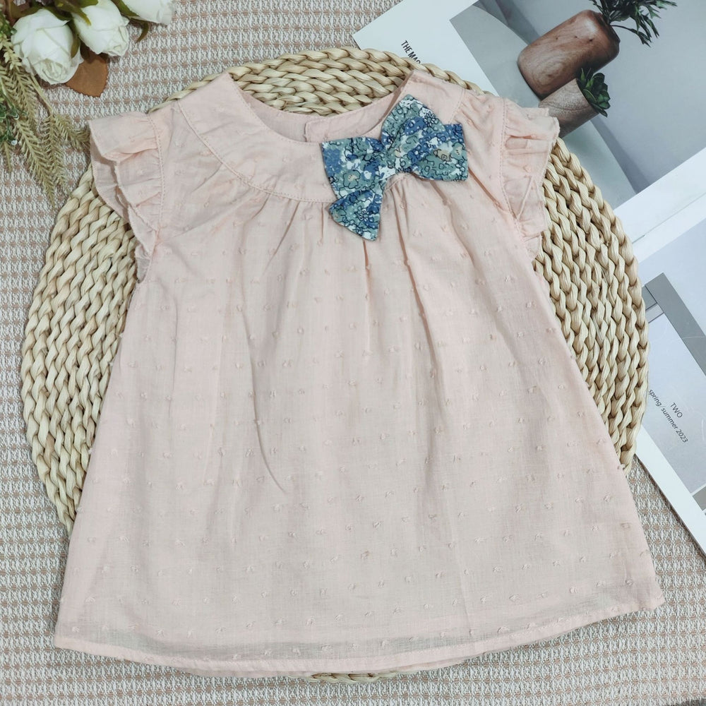 Mamapapas baby girl's spring/autumn casual long-sleeve top + denim pants set (export quality)