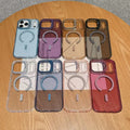 Lens holder suitable for iphone apple 17 mobile phone case transparent glitter magnetic 15/16pro anti-fall protective case