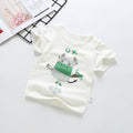 Wholesale baby short-sleeve t-shirts: 100% cotton crew neck printed tops for boys and girls - summer a-grade base layers