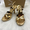 Za2025 new round-toe metal buckle low-cut stiletto heel slip-on elegant european and american style