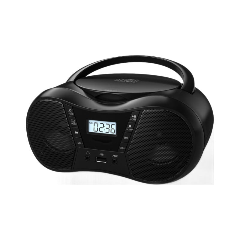 Portable Stereo CD Player Boombox with AM/FM Radio, Bluetooth, USB, A