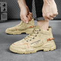 Boots men's high top 2025 new fleece-lined snow boots heattech men's shoes workwear cotton shoes winter boots wholesale