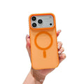 New skin-feeling contrasting color magnetic suction suitable for iphone17promax mobile phone case four-row mold apple 16 color