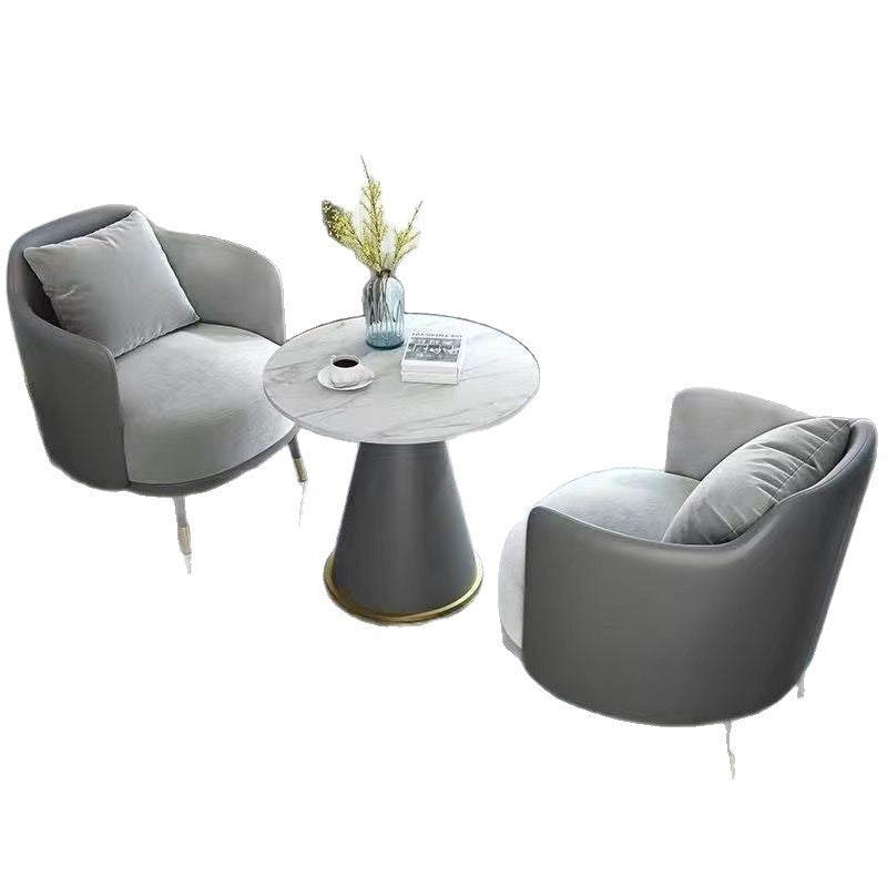 Business reception sofa coffee table combination hotel lobby light luxury leisure light luxury hotel rest area negotiation tables and chairs