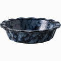 Japanese-style creative fruit & vegetable dessert salad bowl - microwave safe rice bowl - solid color ceramic with lace trim