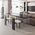 Black solid wood desk, sofa back bench table for living room, acrylic floating double study desk, minimalist computer desk