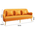 Three-person sofa [turmeric]