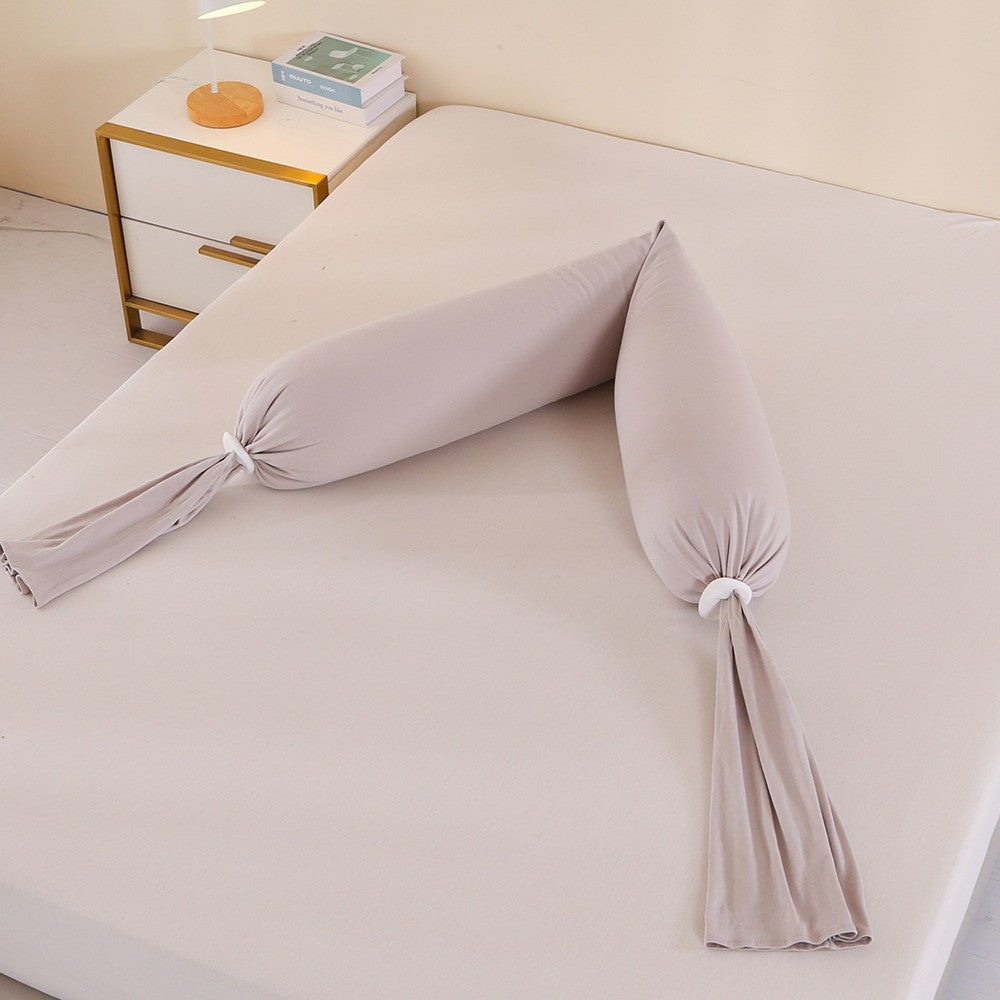 Pregnancy pillow - lumbar support, side sleeper, abdominal support, long body pillow - pregnancy side sleeping pillow with granular filling