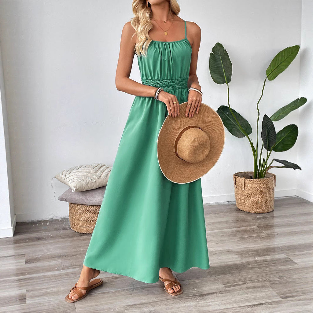 Shanuo independently develops 2025 new  summer European and American dresses,  women's clothing swings