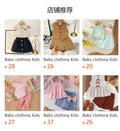Children's clothing shein cross-border girl suit flower pattern suspender tops + pants