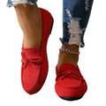 plus sizebows bean shoes for women spring & fallnew arrivalcasual suede shallow mouth slip-on soft bottomflatswholesale