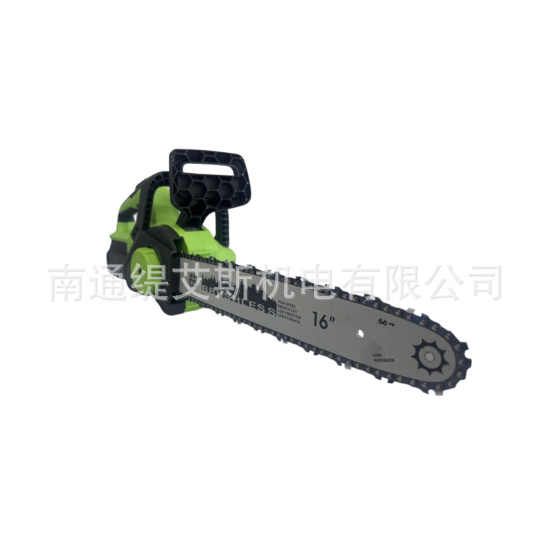 Cross-border 16-inch high-power brushless rechargeable electric chain saw Single hand saw Outdoor woodworking electric logging saw Chain saw