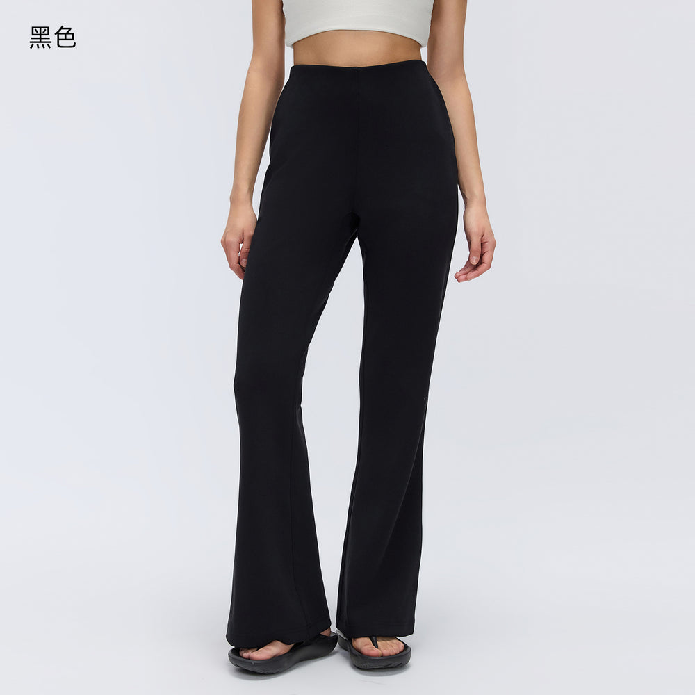 Modal comfortable yoga pants women's loose breathable bootcut pants high waist slimming pilates fitness long pants d26009