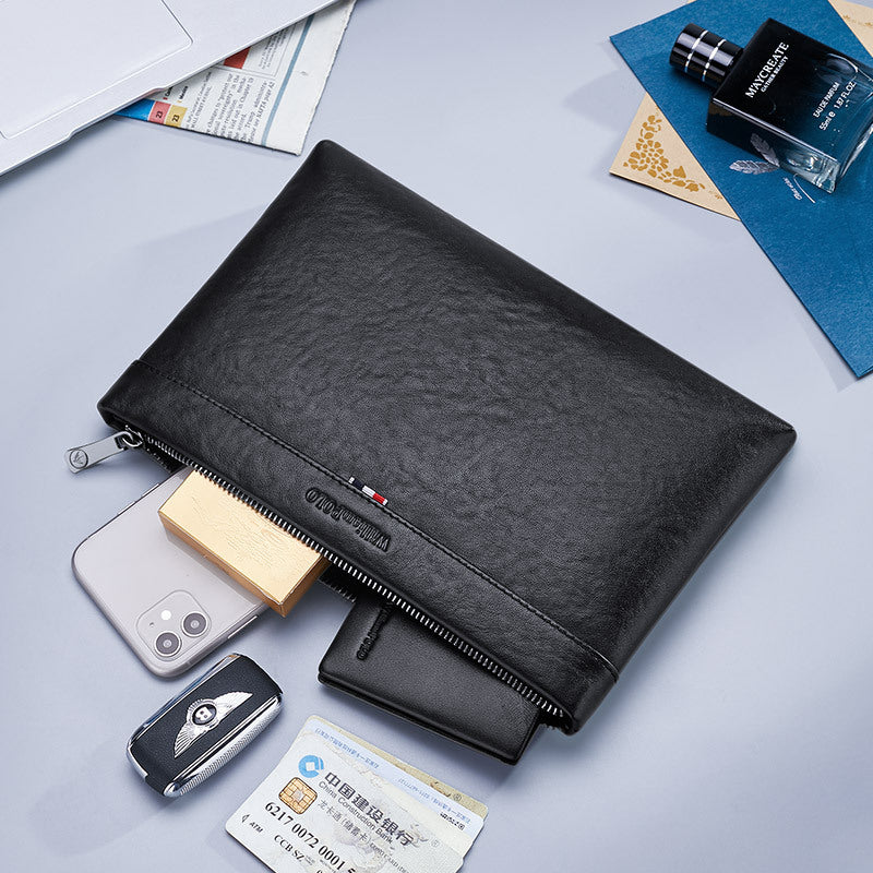 Emperor Paul Men's Clutch Bag Genuine Leather Portable Envelope Bag First Layer Cowhide Business Clutch Bag Men