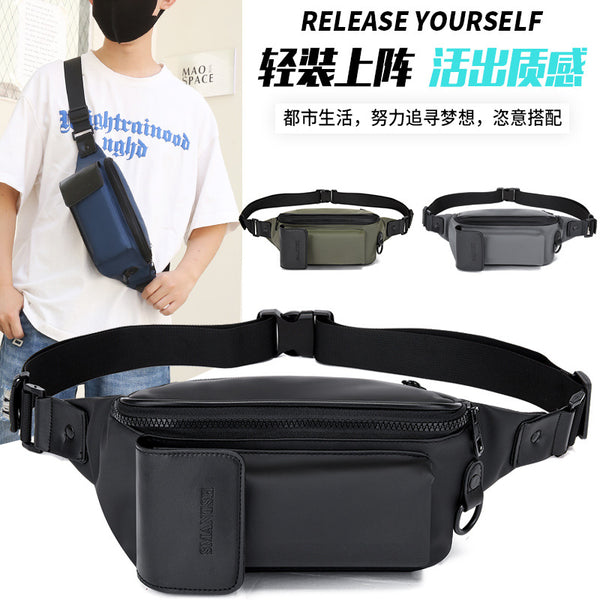 New waterproof fanny pack, multi-functional for men and women, large-capacity fashion work, leisure sports, wear-resistant cash register, mobile phone wallet