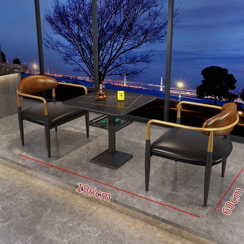 Bar booth sofa cafe western restaurant clear bar table music dining bar bistro dining table and chair combination cp