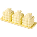New macaron-colored marshmallow ceramic spice jar set - stylish kitchen salt shaker wholesale