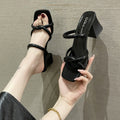 Women's summer sandals & slides: new 2024 styles - fashionable, versatile, chunky heel, fairycore, retro french, niche high heels