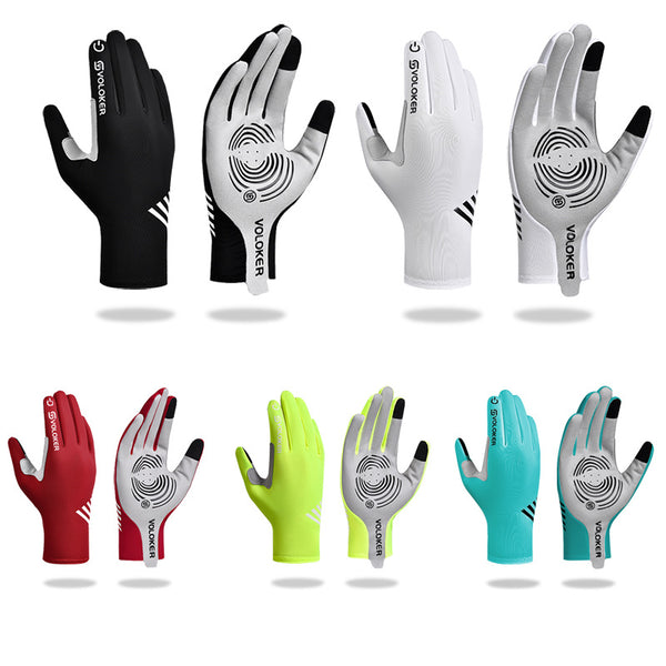 Cycling gloves women's thin summer fitness outdoor sports gloves ice silk fishing cycling bicycle sunscreen gloves