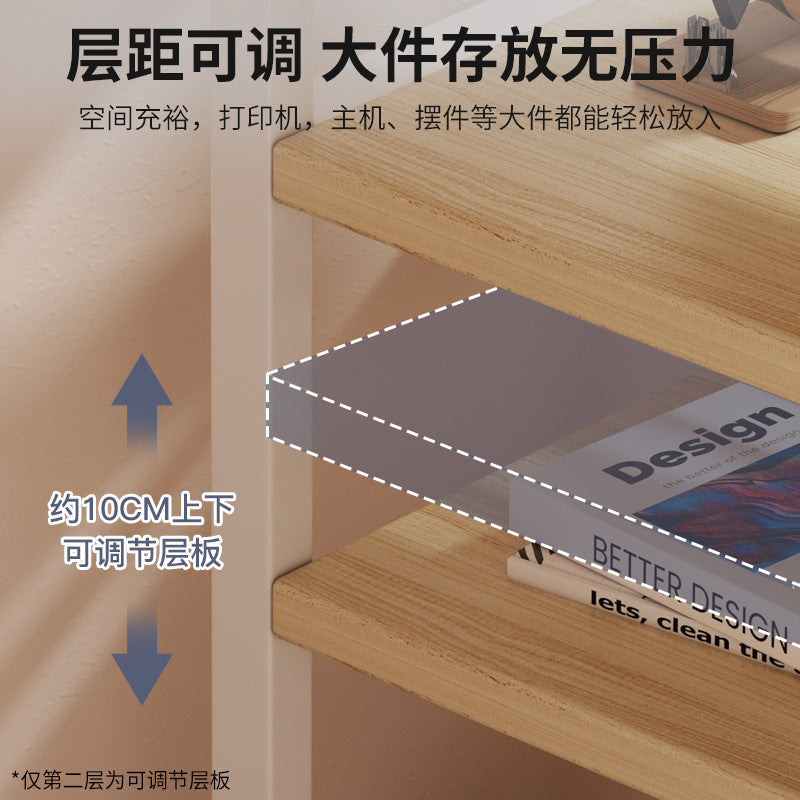 Shelf next to the computer desk Floor-to-ceiling office Under the desk File storage and sorting station Multi-layer mobile host bracket