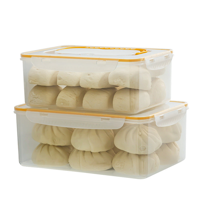 Breakfast steamed bread fresh-keeping box bread box refrigerator frozen storage box with lid sealed food grade food storage box