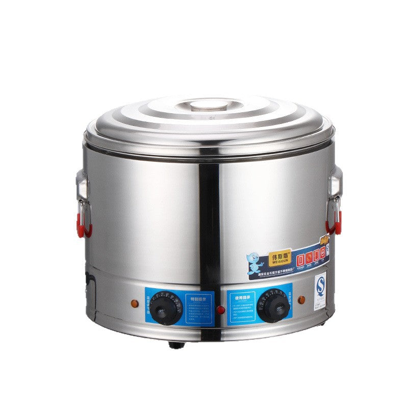 Commercial electric hot pot, canteen noodle pot, large-capacity soup pot with steaming sheet, steamed bun oven with powder fence, spicy hot pot