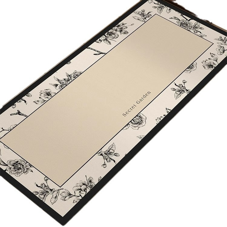 Kitchen floor mat - wipeable, low-maintenance, waterproof mat -  new design - stain-resistant diatomaceous earth mud mat - special anti-slip, oil-proof foot mat