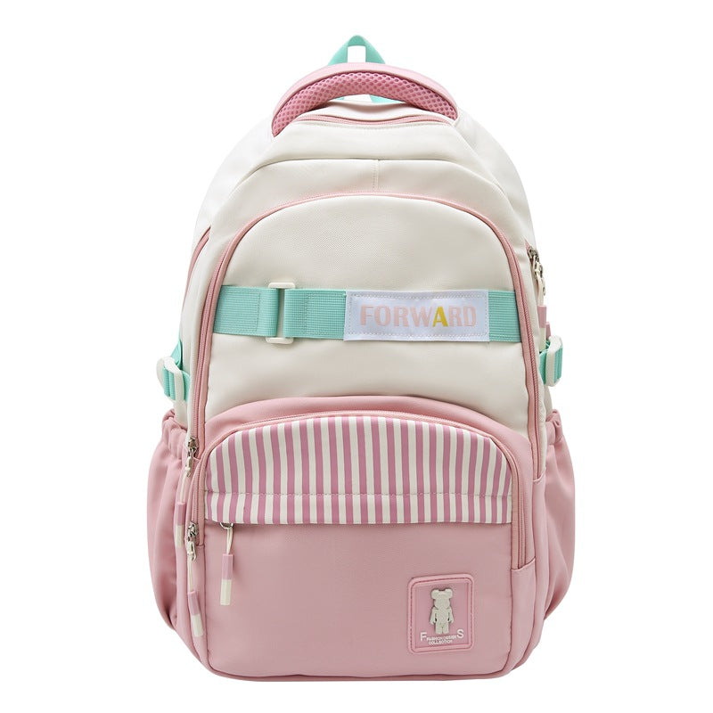 Spring and summer new large-capacity schoolbag Korean version of Japanese cute girl backpack fashion junior high school student schoolbag