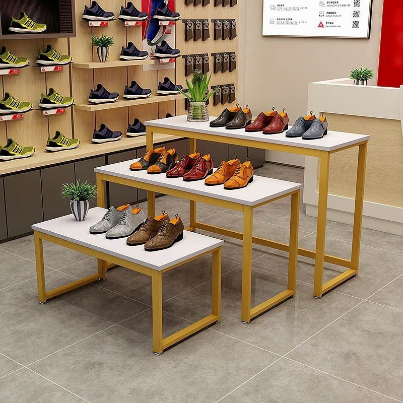 Clothing store flow table shopping mall bag shoe store flower shop island table display table popular live broadcast single-layer storage rack
