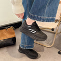 summer new arrival: plus-size women's casual comfort chunky sole retro round toe dad shoes wholesale
