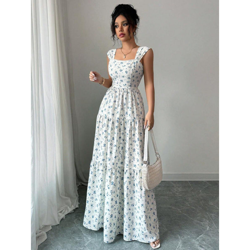 Ebay european and american cross-border foreign trade women's dress mid-length skirt