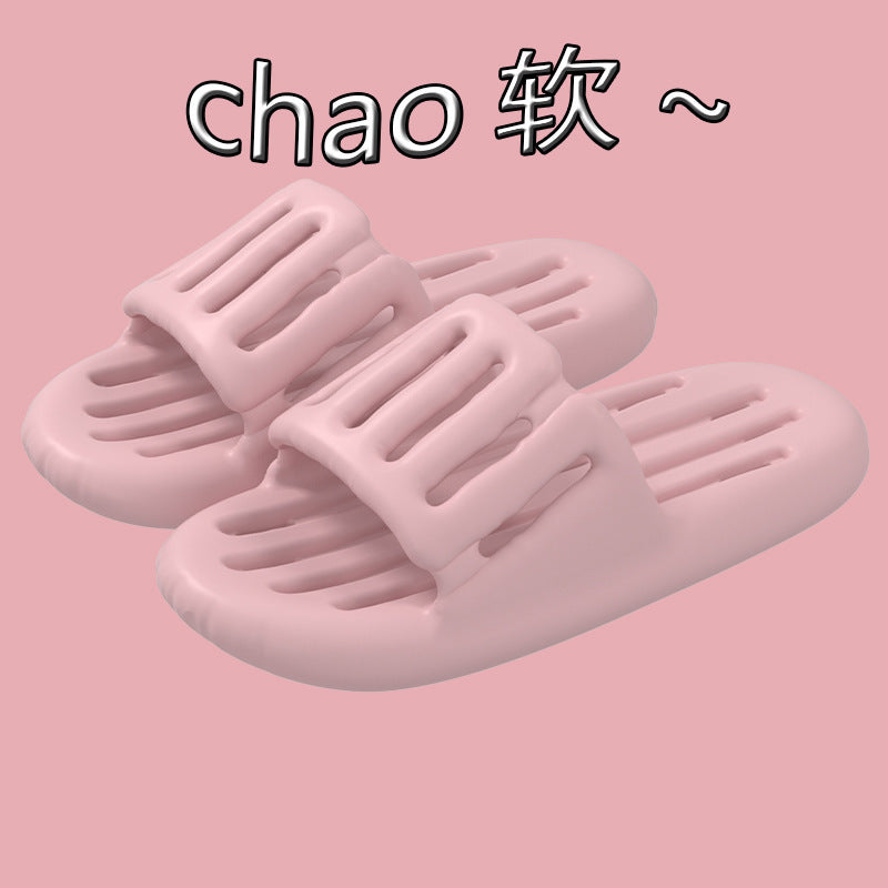 New arrival bathroom summer couple slippers men's indoor home bath non-slip leaky cut out waterproof sandals women's wholesale
