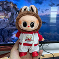 Clothes only, suitable for 17cm labubu plush dolls (first, second, and third generations). wholesale options available for outfit changes and replacements