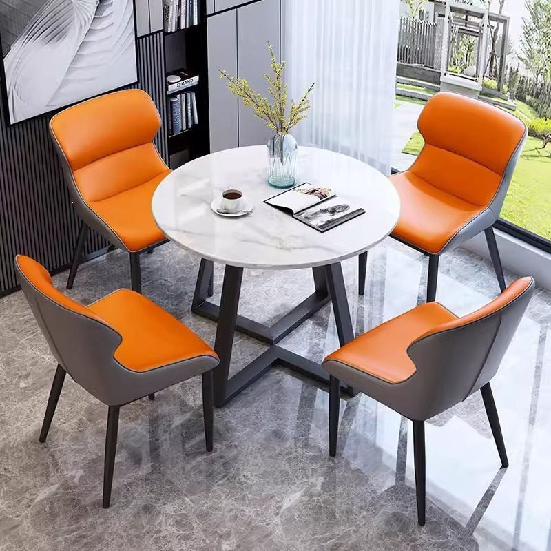 Round table for home negotiation small apartment table and chair modern dining table casualaccessible luxury reception casual round dining table and chair combination