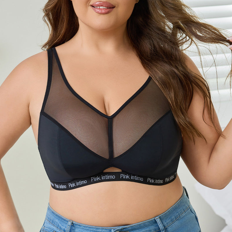 plus size lingerie: women's large bust minimizer, anti-sagging, push-up, adjustable, thin padding, curvy girl bra wholesale