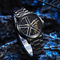 2025 new sports car wheel rotating watch - men's quartz watch with stylish car wheel design