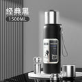 Jet black 1500ml tea infuser bottle